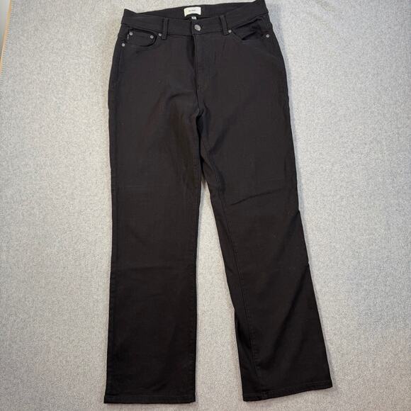 DL1961 Denim - DL1961 Halle Straight Leg Instasculpt 29" Jeans Women's 31 Black Peach High Rise